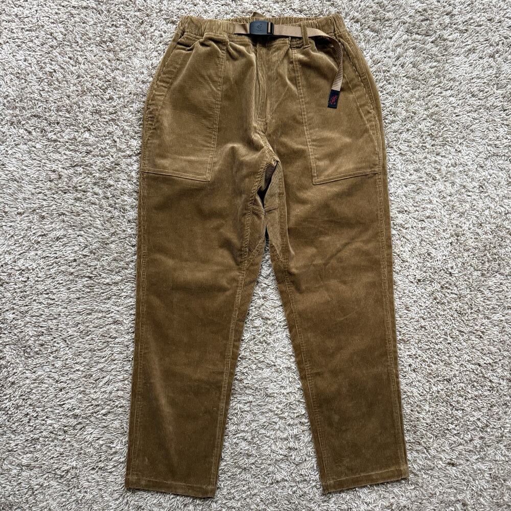 $138 Gramicci Corduroy Pants Brown Tan Hiking Gorpcore Men’s Size XS / Japan S